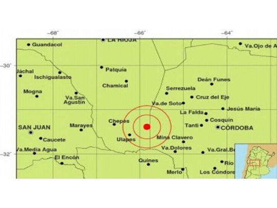 Se registró un sismo de 5,1 grados en La Rioja.
