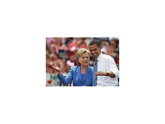 Obama y Clinton, por primera vez juntos en campaña