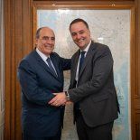 Manuel Adorni junto a Guillermo Francos, en Casa Rosada. Manuel Adorni junto a Guillermo Francos, en Casa Rosada.