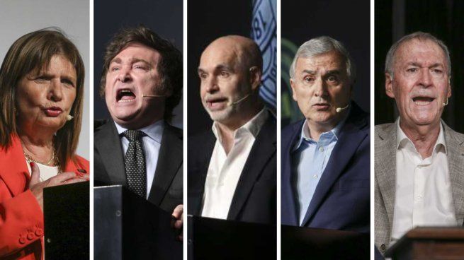 BULLRICH, MILEI, LARRETA, MORALES, SCHIARETTI