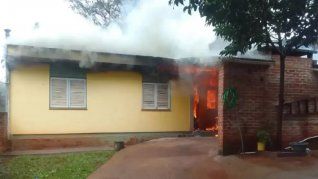 Importante incendio en un hogar de Misiones