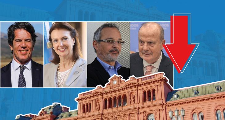 Los ministros salientes de la gestión libertaria. Los ministros salientes de la gestión libertaria.