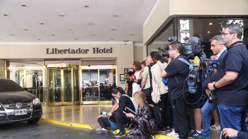 El ingreso al Hotel Libertador.