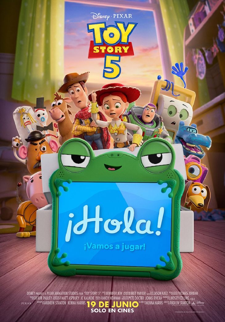 El primer póster oficial de Toy Story 5. Llegará a cines el 19 de junio en EEUU y el 18 en Latinoamérica.