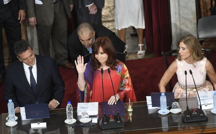 Cristina encabezó la apertura de la Asamblea Legislativa.