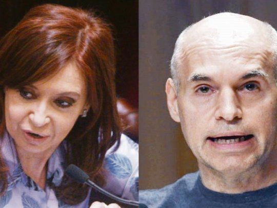 Cristina de Kirchner y Horacio Rodríguez Larreta.