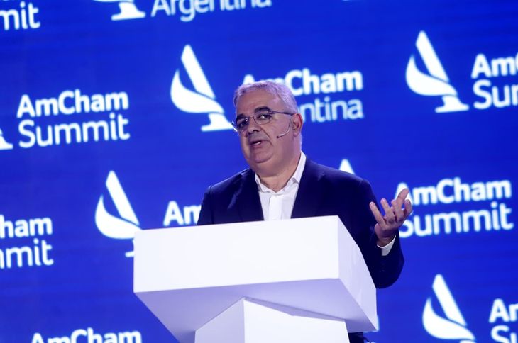 El gobernador de Catamarca Raúl Jalil en AmCham.  