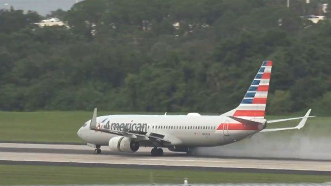 El vuelo debió ser cancelado luego del incidente. 