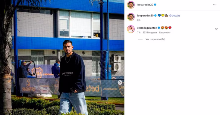 The photo that walls uploaded to his Instagram account and his wife's response.