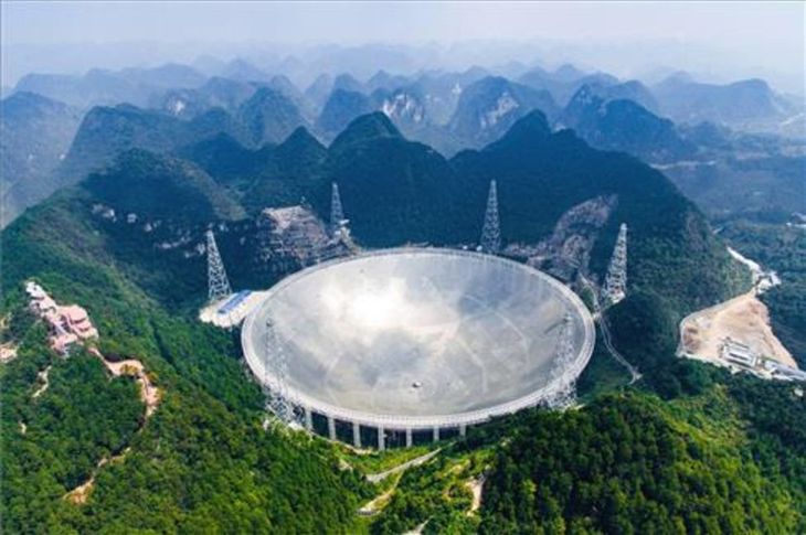 El radiotelescopio gigante chino FAST.