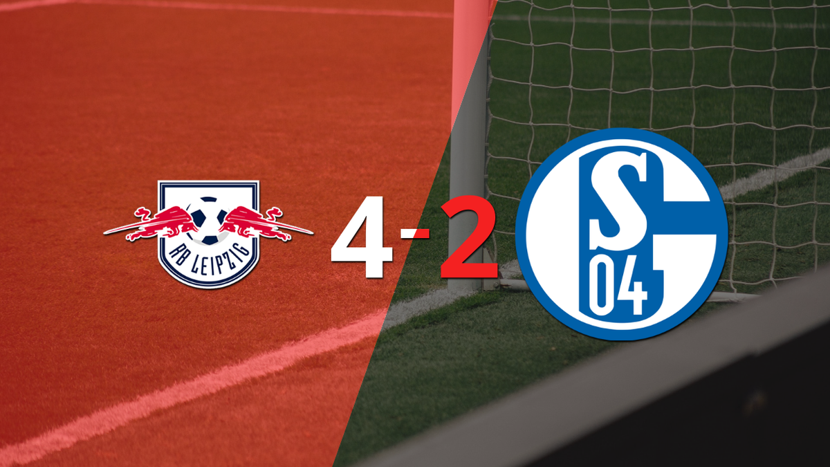 RB Leipzig beat Schalke 04 4-2 with Christopher Nkunku’s brace