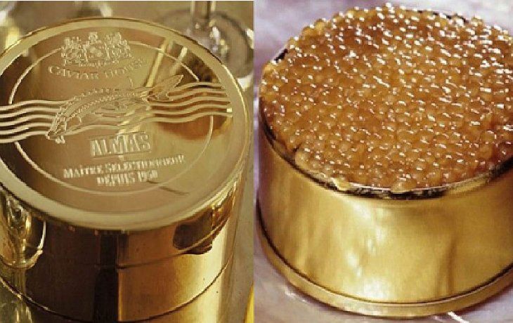 1. Caviar Almas, el alimento más caro del mundo.