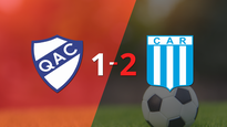 ajustada victoria por 2 a 1 de racing (cba)
