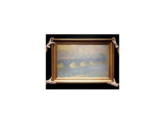 Waterloo bridge, temps couvert, pintado en 1904