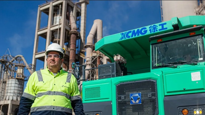 Camión minero eléctrico. El New Pure Electric Mining Truck puede transportar hasta 72.000 kg.&nbsp;