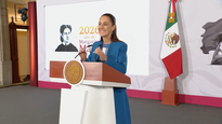 Claudia Sheinbaum en la Mañanera del Pueblo.