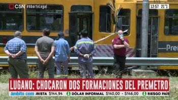 Dosformaciones del Premetro chocaron por causas que se investigan.