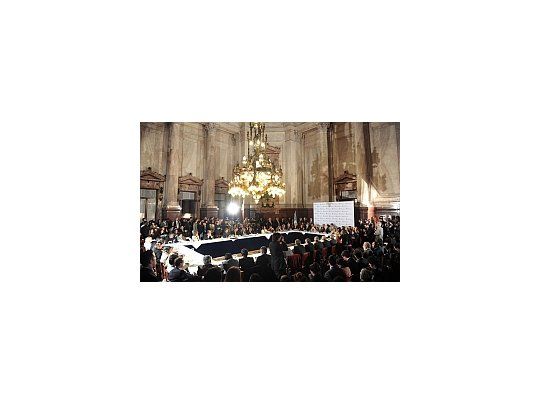 Ricardo Lorenzetti encabezó el inicio de la reunión.