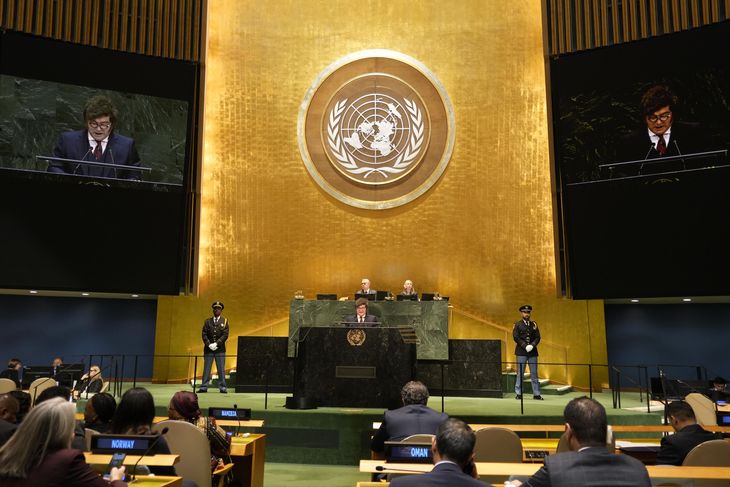 Javier Milei disertó ante la ONU. Javier Milei disertó ante la ONU.