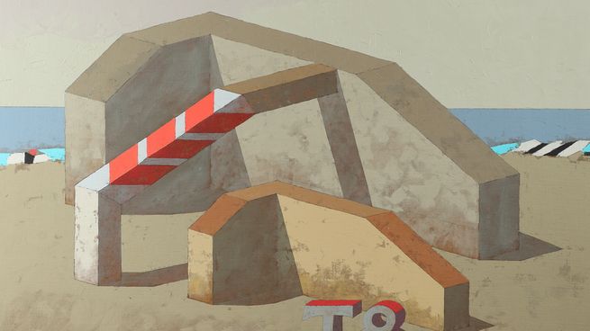 Fernando Maza, Sin título, 8.4.85, Nogent1985. Óleo sobre tela, 92 x 60 cm