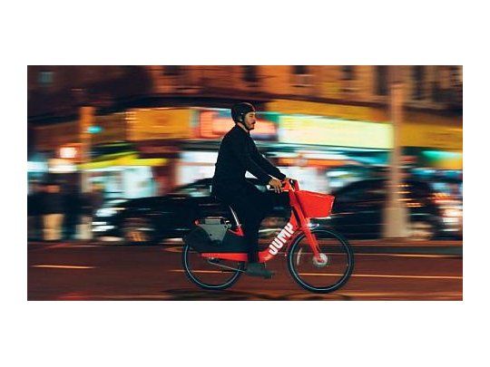 Uber se sube al servicio de bicicletas eléctricas compartidas