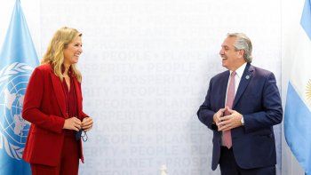 Alberto Fernández se reunió con la reina Máxima en Roma.