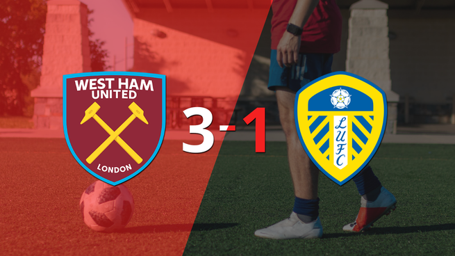 Contundente victoria de West Ham United sobre Leeds United