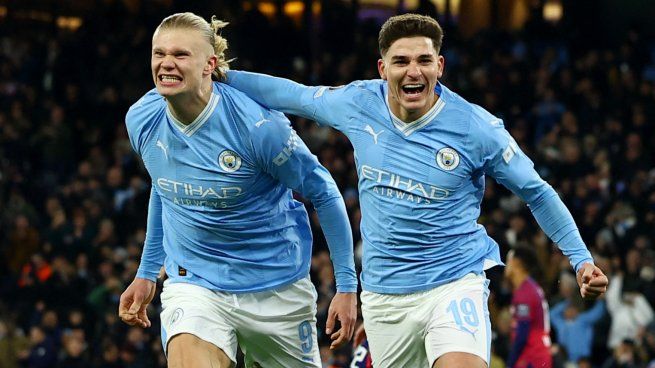 Goleadores. Julián Álvarez y Erling Haaland, las cartas de gol de Manchester City. 