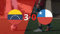 venezuela fue contundente y goleo 3-0 a chile