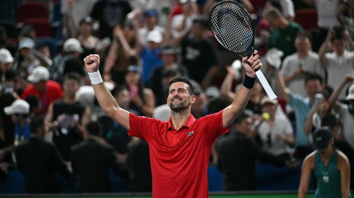 Una sana costumbre, ver a Novak festejar. Una sana costumbre, ver a Novak festejar.