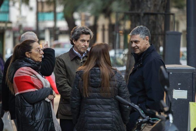 Jorge Macri recorrió la zona durante la reapertura. 