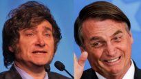 Javier Milei y Jair Bolsonaro.&nbsp;