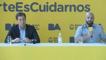 Diego Santilli encabezó la conferencia de prensa de este viernes.