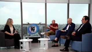 Demian Kot, deBairesCodeai; Ariel Champanier, de REMAX Premium; y Federico Foresi, de NIUDevelopments, participaron del tercer panel de Ámbito Debate sobre Real Estate.