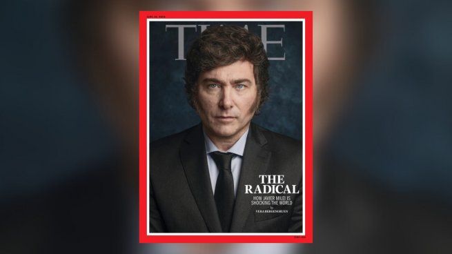 Javier Milei protagonizó la tapa de la revista Time. 