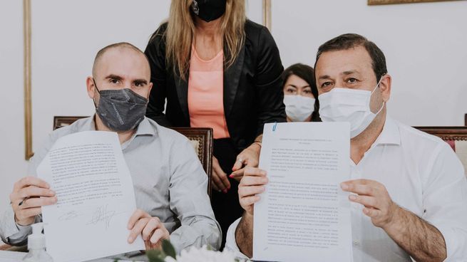 Martín Guzmán y Oscar Herrera Ahuad.&nbsp;