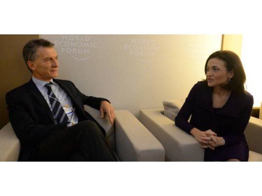 Mauricio Macri y Sheryl Sandberg