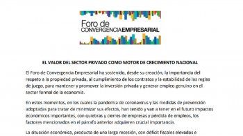 fuerte critica de empresarios agrupados en foro de convergencia