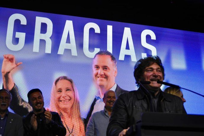 Furor libertario tras el triunfo en CABA el domingo pasado.