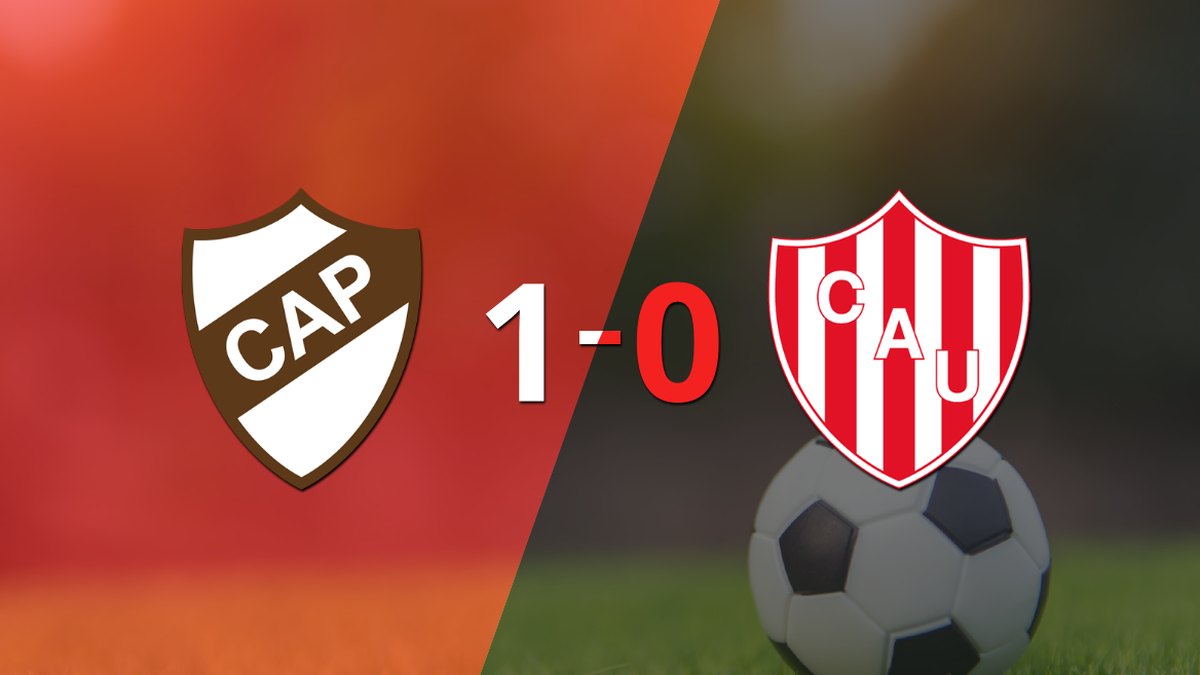 At home Platense defeated Unión 1 to 0