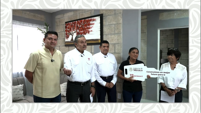 Entrega de viviendas del Bienestar en Tabasco.