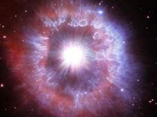 Impresionante foto de una estrella gigante al borde de la destrucción