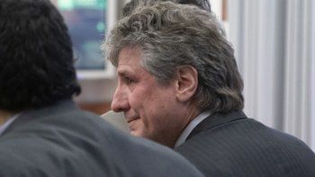 Amado Boudou durante la lectura del fallo en Comodoro Py.