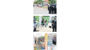 Un supermercado chino de Villa Gobernador Gálvez fue blanco de intentos de saqueo, que luego tuvieron réplicas menores en la ciudad de Rosario. Los episodios dejaron el saldo de 63 detenidos por “atentado a la propiedad y el orden público”, además de otros cinco detenidos de origen chino, tras una supuesta defensa a los tiros.