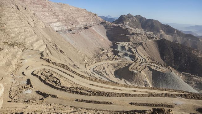 Mina de cobre en Chile.
