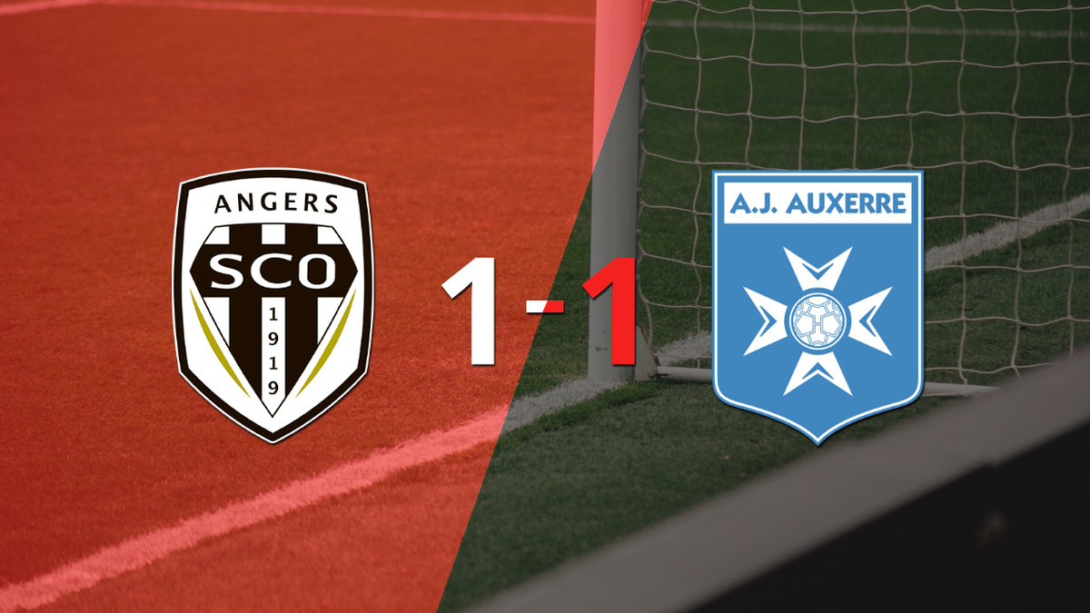 Angers and Auxerre shared the points 1-1 Angers and Auxerre shared the points 1-1