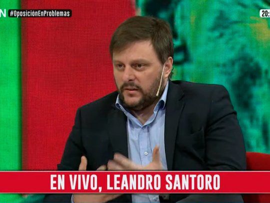 Leandro Santaro en C5N.