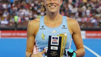 Carla Rebecchi regresó a Las Leonas el año pasado y fue elegida la segunda mejor jugadora del mundo. 