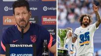 Simeone y el pasillo de honor.&nbsp;
