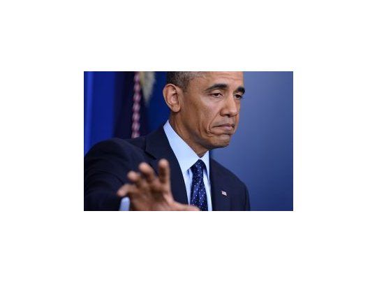 Barack Obama en su discurso previo al ajuste automático.